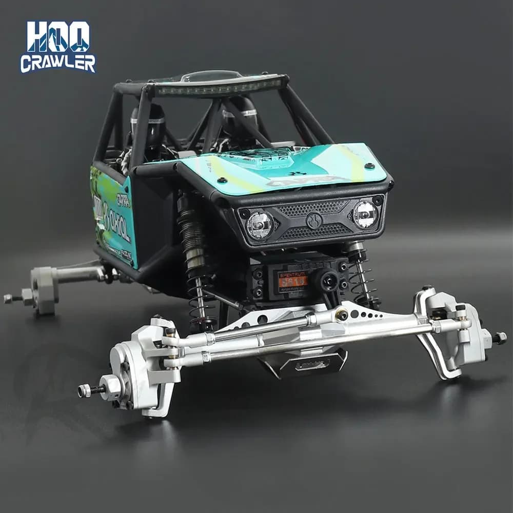 Eje de Portal delantero y trasero de aleación de aluminio para coche trepador de control remoto 1/10 Axial Capra 1,9 Trail ilimitado UTB Currie F9