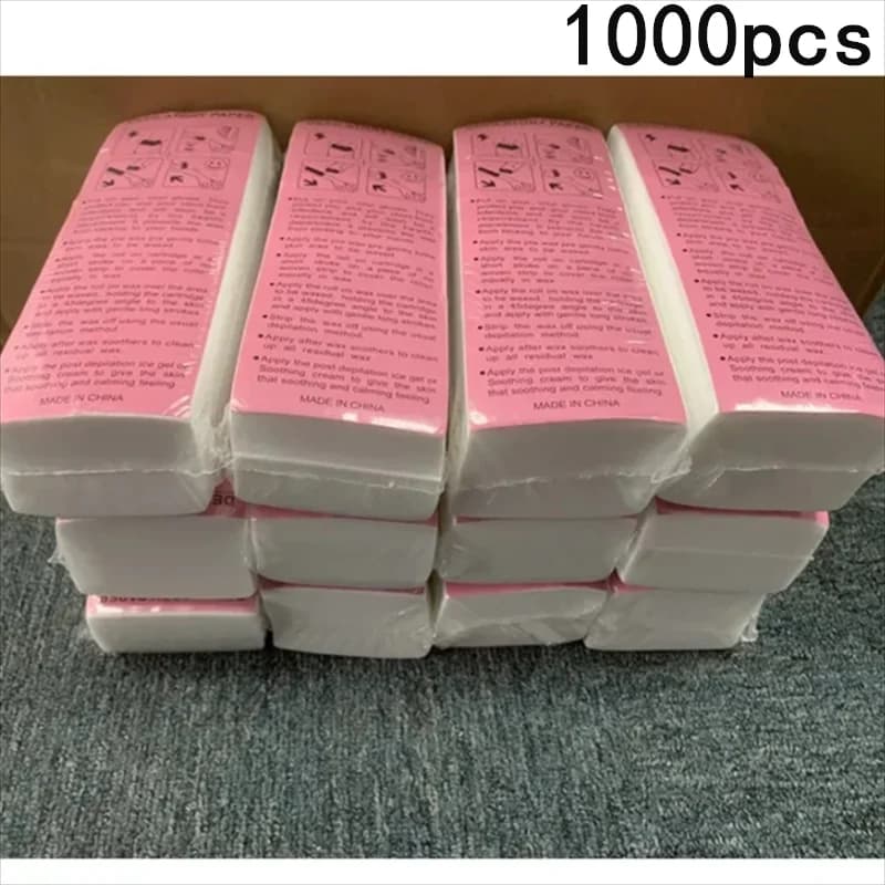 100/200/500/1000 Uds. Paño no tejido para el cuerpo, rollo de papel encerado para eliminar el vello, depiladora, tira de cera, papel de alta calidad,