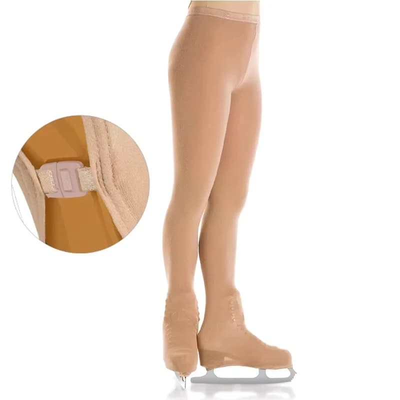 Leotardo de gimnasia, pantalones de patinaje sobre hielo, calcetines de esquí, pantimedias de patinaje artístico, medias para niñas y niños,