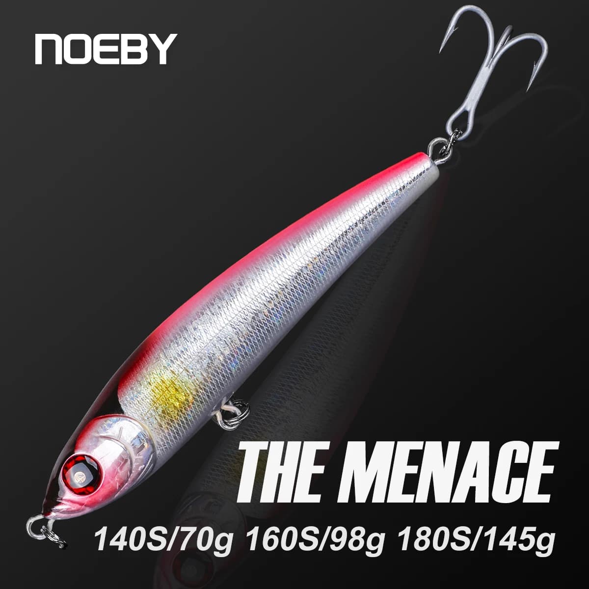 Señuelo de Pesca NOEBY, Tipo Stickbait, Hundimiento Rápido, 140/160/180mm, 70/98/145g, para Pesca de Atún y Grandes Peces en Agua Salada