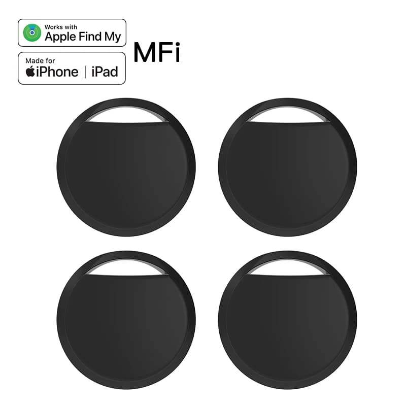 Rastreador antipérdida para Apple Airtag, repuesto a través de encontrar mi rastreador GPS Bluetooth para equipaje, buscador de llaves IOS MFi, 1/2