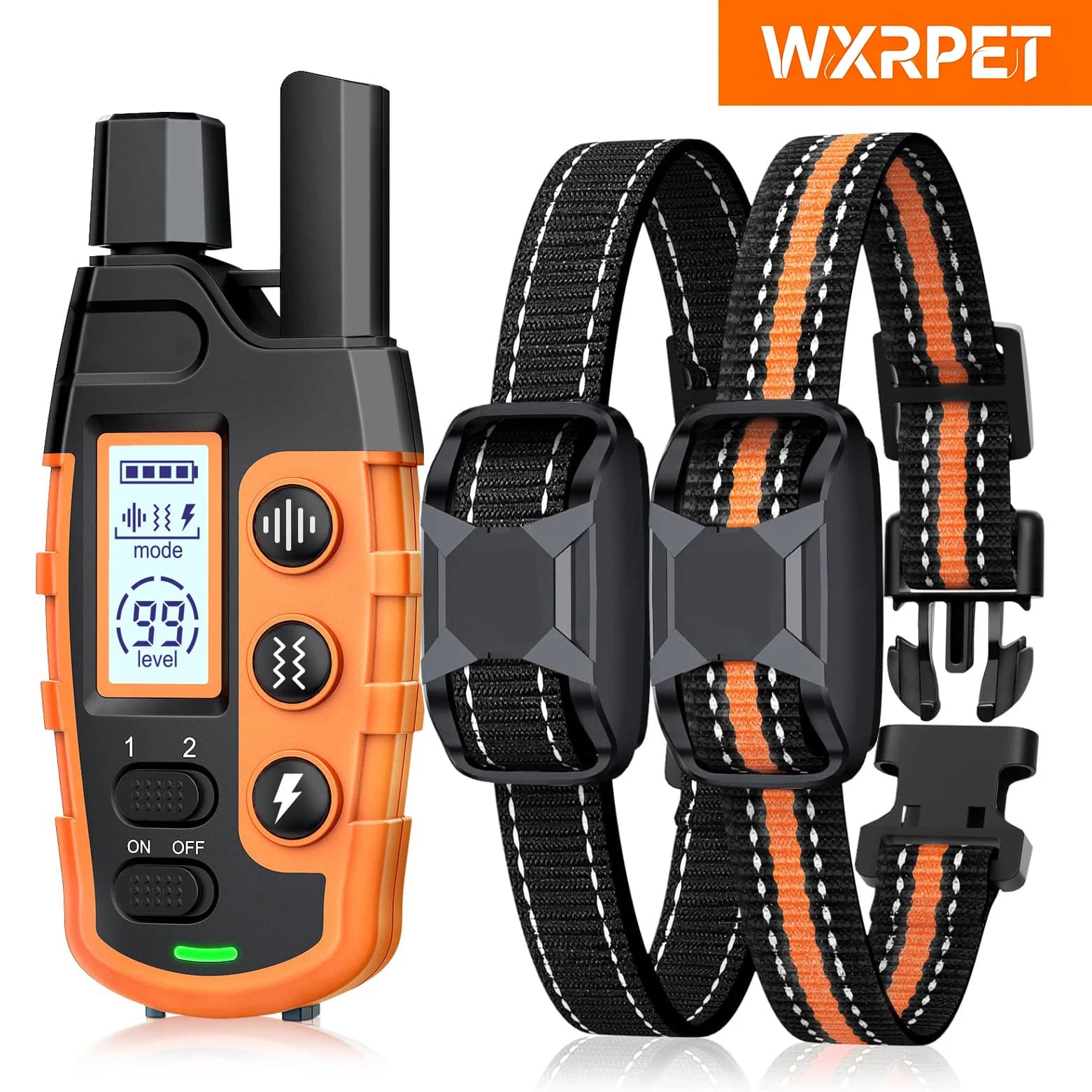 Collar de entrenamiento eléctrico para perros de 3300 pies, Control remoto, resistente al agua, comportamiento de mascotas para cachorros de 5-120