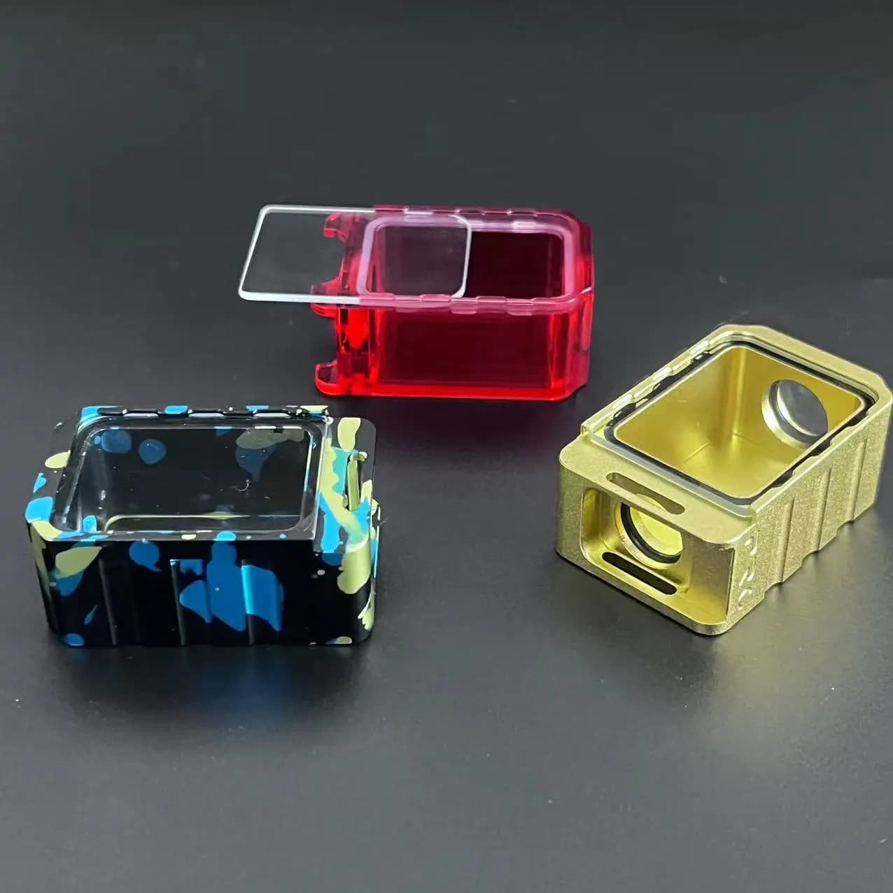 Cubiertas de flujo de aire anodizadas, cubiertas de vidrio, anillos redondos para BB Box, suministros de escritorio