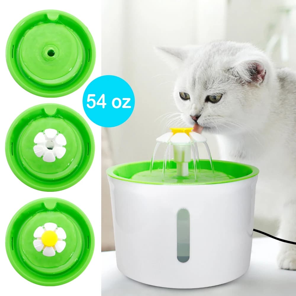 Fuente de agua automática para perros y gatos, alimentador eléctrico para mascotas, tazón USB silencioso, dispensador de agua, bebedero para