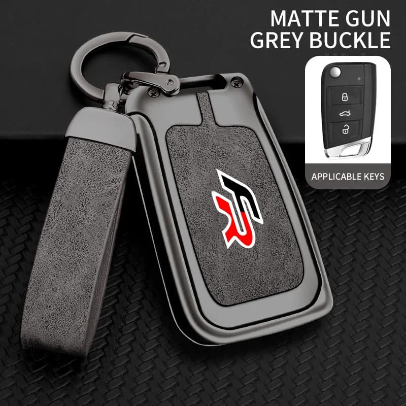 Funda protectora para llave de coche de aleación de zinc para SEAT FR Leon Ibiza Arosa Tolendo Exeo Mk2 Mk3 MK4 Ateca Altea Accesorios