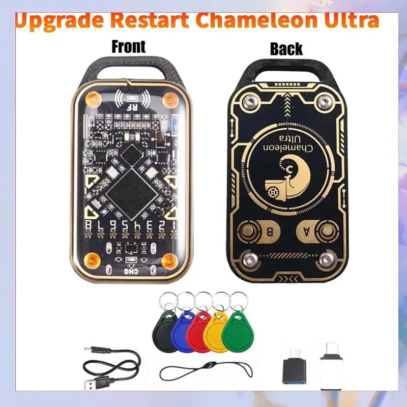 Camaleón Ultra actualización emulador de tarjetas inteligentes RFID lector de chips inteligentes + llavero 5XUID 13,56 M decodificación de tarjetas