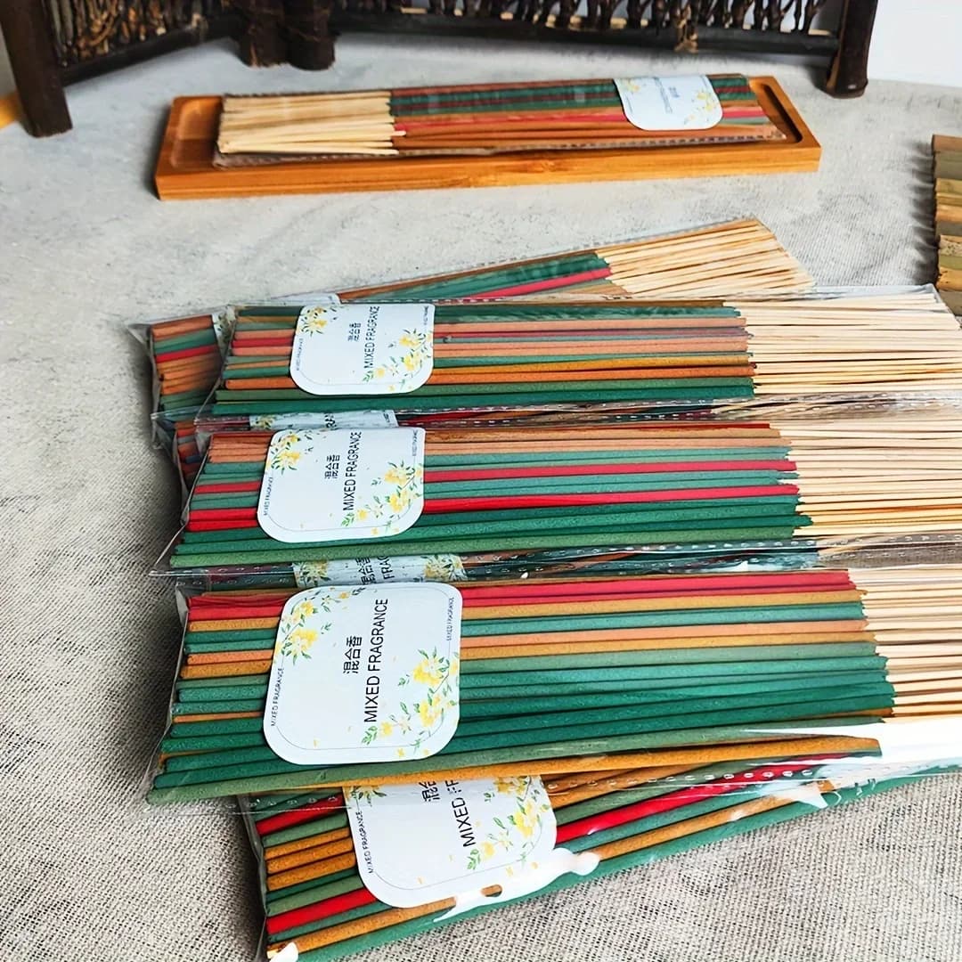 Juego de 60 palos de aromaterapia premium: 6 fragancias para yoga, meditación, relajación y asistencia del sueño: selección perfecta para