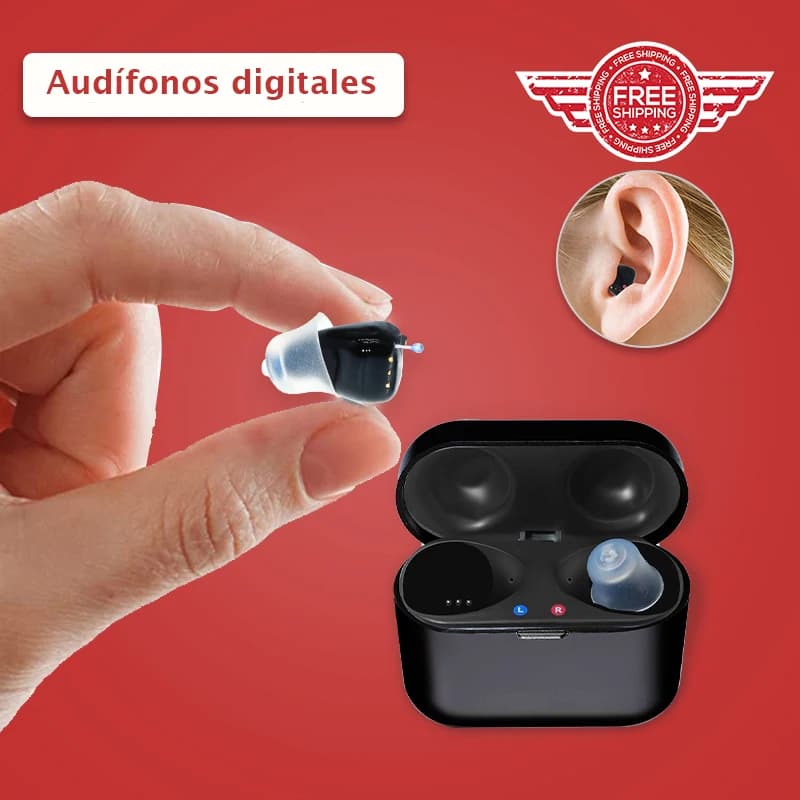 Nuevos audífonos sordera recargables alta calidad profesional para ancianos Portátil,SR61 3 programas cancelación de ruido invisible amplificador