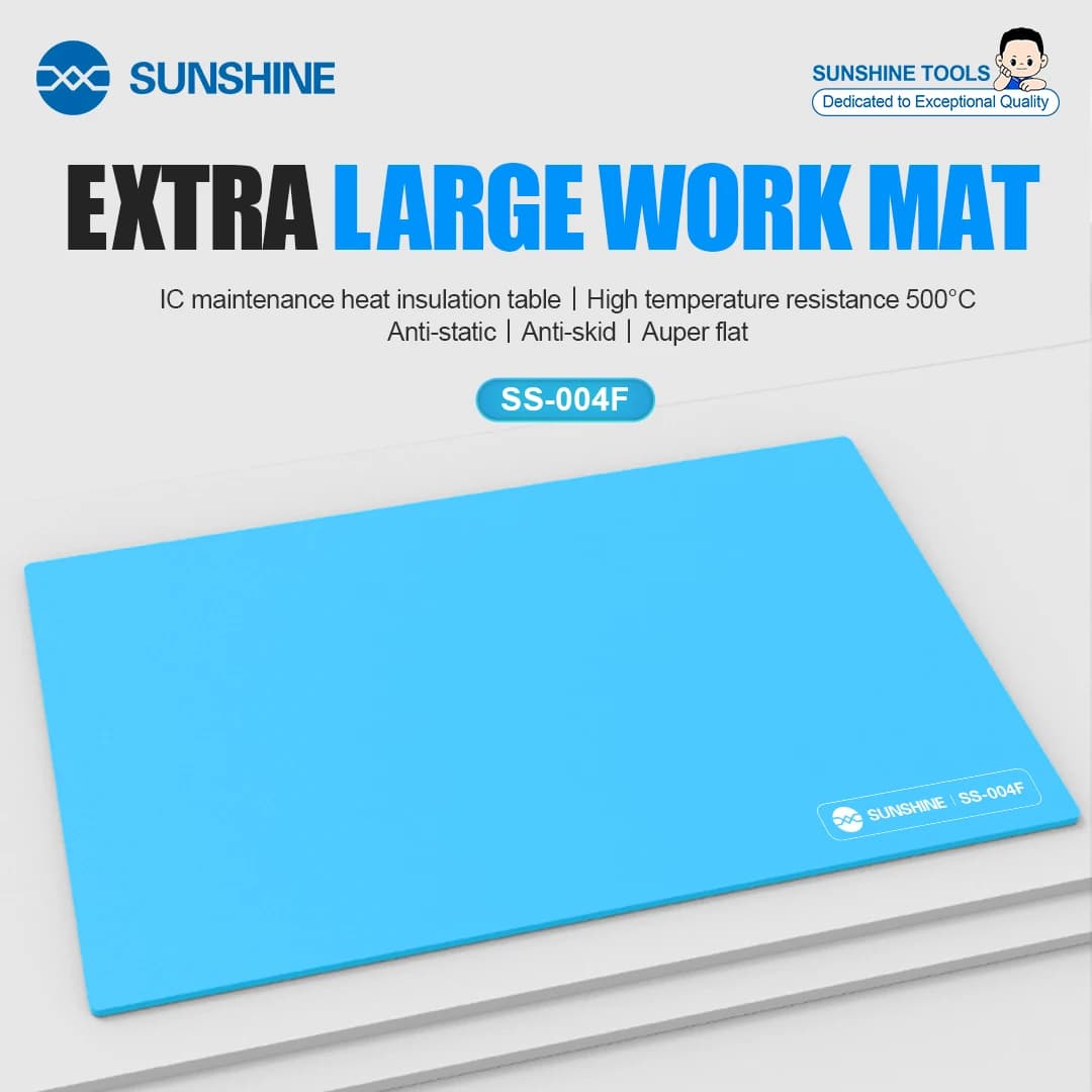 SUNSHINE SS-004F almohadilla de silicona de aislamiento térmico estera de trabajo Extra grande almohadilla de reparación resistente a la temperatura