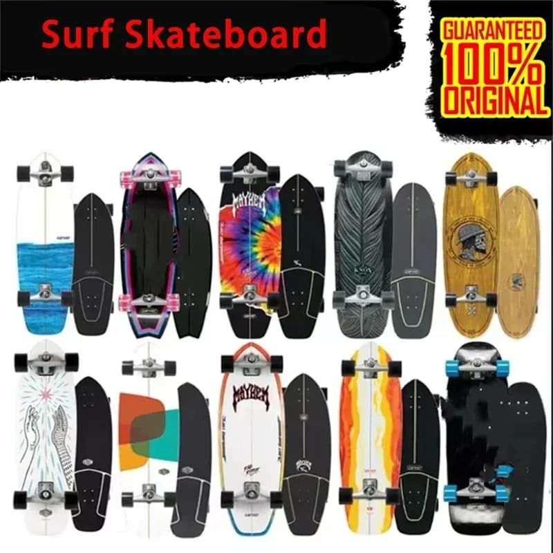 Surf Land Skateboard CX4 CX7 Arce Single Kick Carving Cruiser Skate Board Longboard Pumping Cool Side Sport Street Outdo