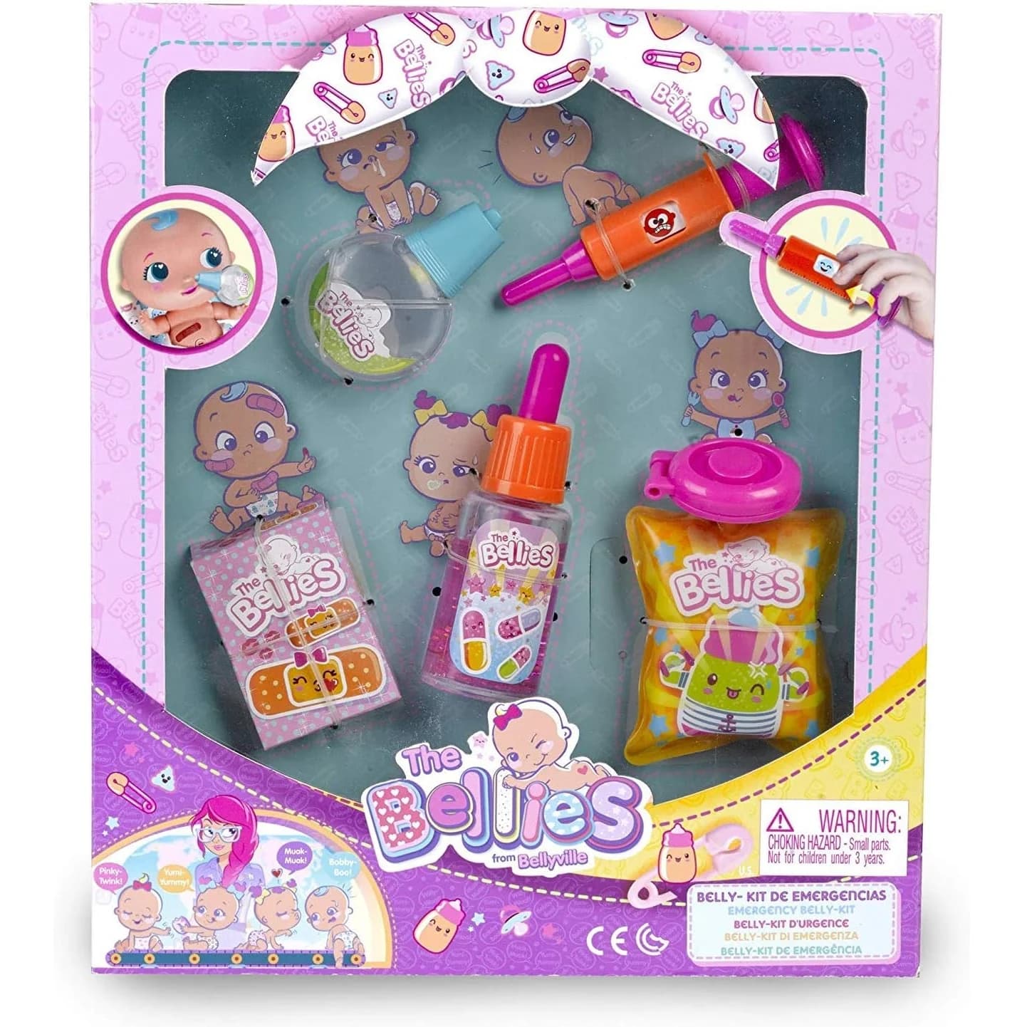 Kit de sueños dulces del vientre, Kit de emergencia del vientre, Kit de muñeca del bebé de comidas locas del vientre, El kit loco de las bestias