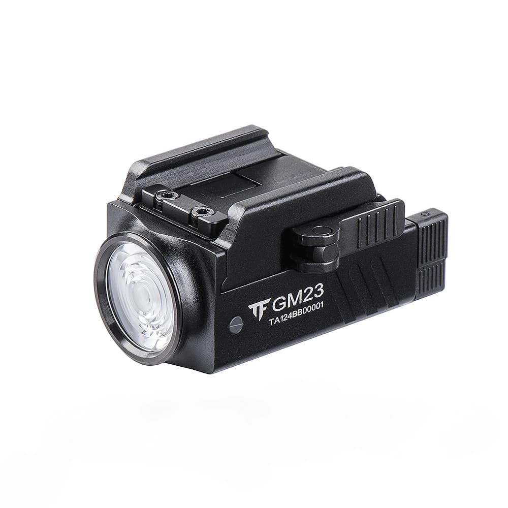 Trustfire GM23 luz de pistola táctica 800 lúmenes montado en carril de liberación rápida linterna Led recargable por USB para Glock 17 19
