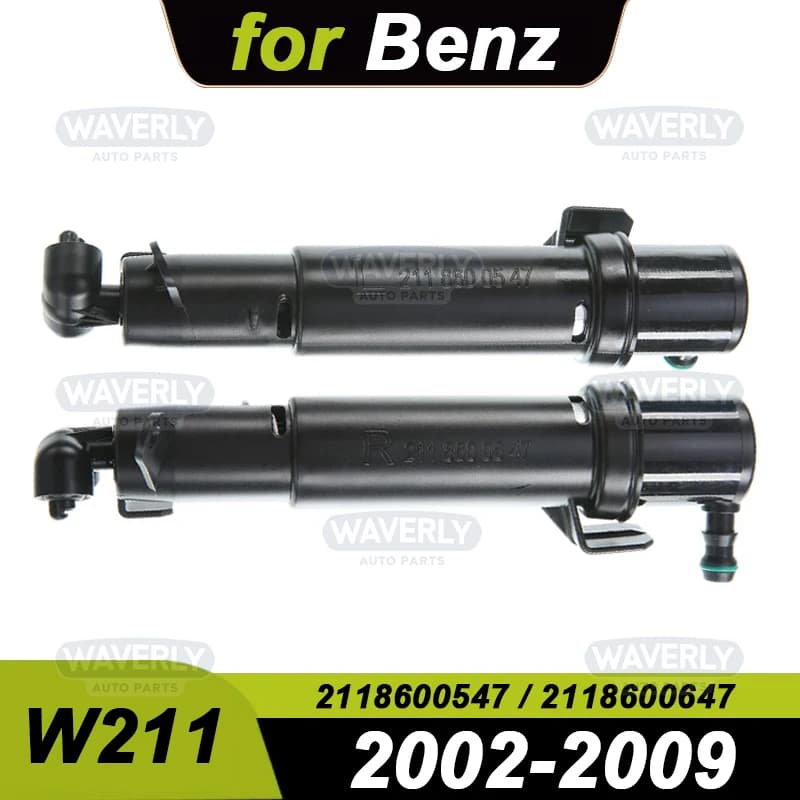 Para 2002-2009 Mercedes Benz W211 Clase E rociador de faro delantero boquilla de limpiaparabrisas Jet 2118600547 2118600647