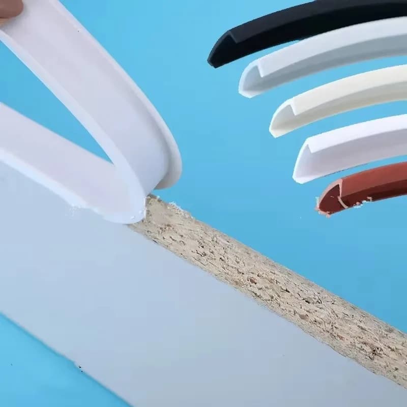 Banderas de borde en U para muebles, borde de PVC suave, 9MM, 10MM, 12MM, 14MM, 16MM, 18MM, 20MM, 25MM, blanco, Beige, gris, negro y marrón
