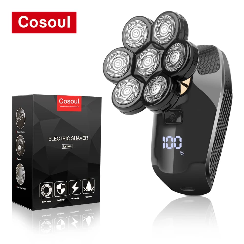 Afeitadora para hombres, afeitadora eléctrica, afeitadora potente para cabeza calva, máquina de afeitar para Barba, afeitadora para hombres,