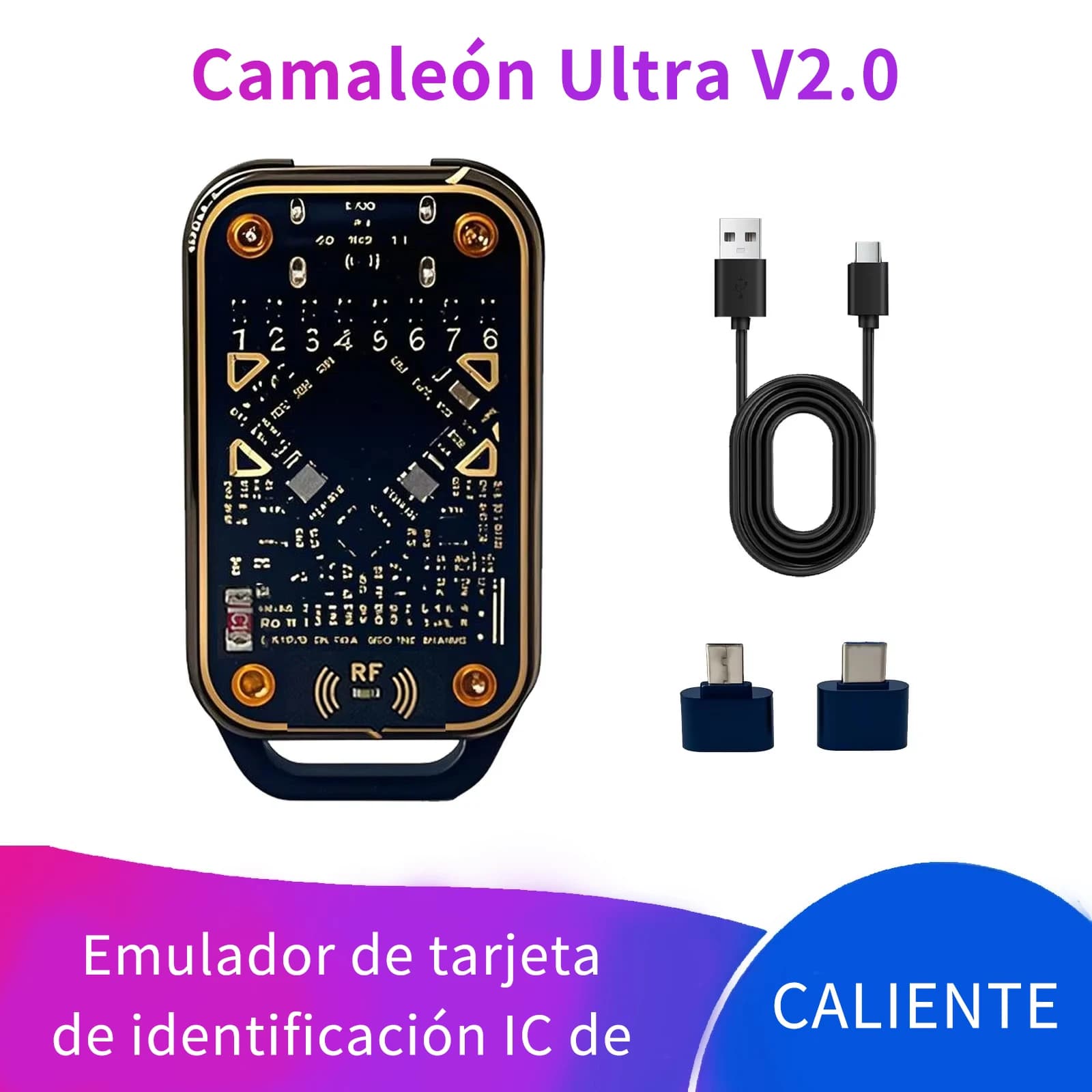 Nuevo emulador de tarjetas inteligentes camaleón Ultra sin contacto Compatible con NFC lectura escritor RFID Chip inteligente ID IC lector etiqueta