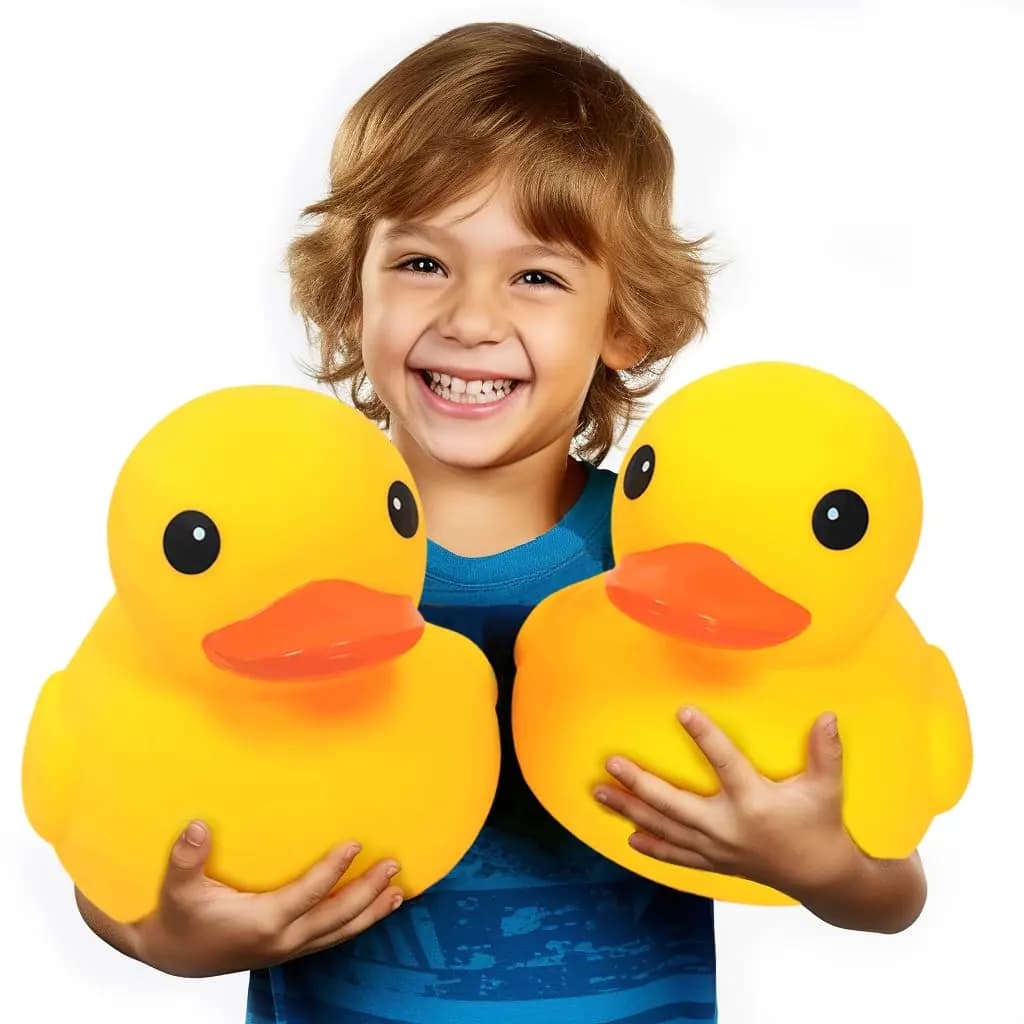 1/2 Uds pato de goma gigante pato de goma gigante de 10,2 pulgadas pato de goma grande chirriante grandes patos de goma amarillos (3 años +)