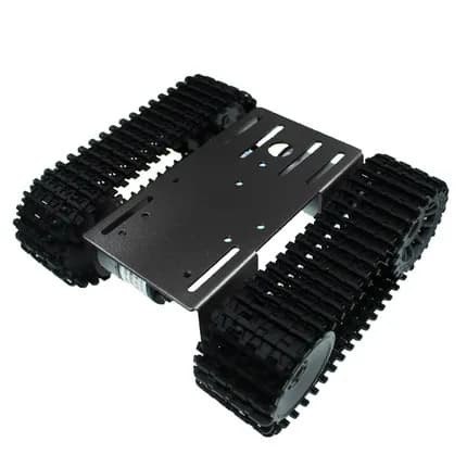 Kit de chasis de tanque de Robot de orugas inteligente de Metal TP101 con Motor de 33GB-520 12V CC, Panel de aleación de aluminio, bricolaje para