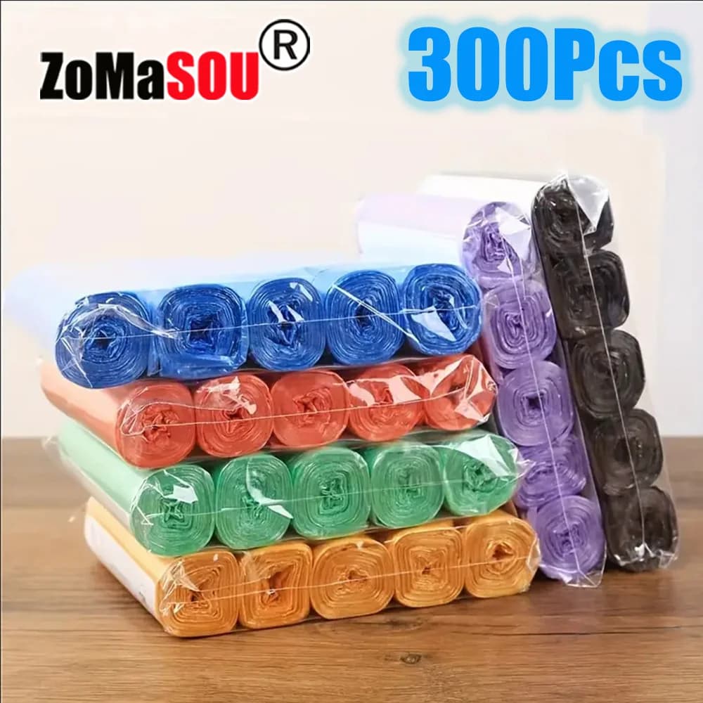 100-300 Uds bolsas de basura desechables basura desechable para el hogar bolsa de basura de plástico dormitorio sala de estar cocina uso basura de