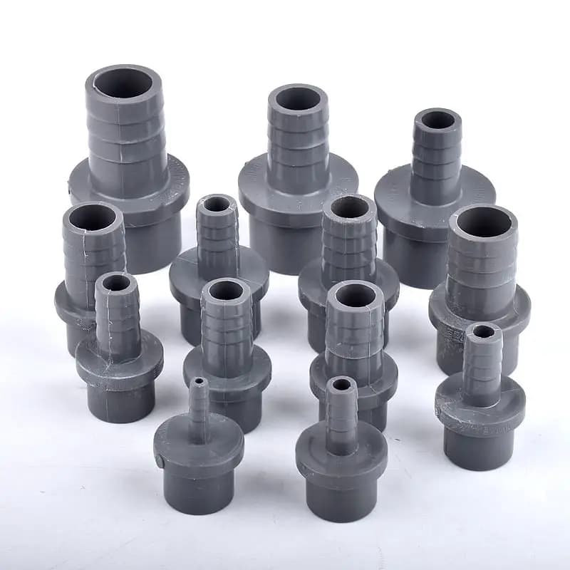 OD 20/25/32-5/8/10/12/14/16/18/20/25mm conector de Pagoda de PVC gris tubería de agua de riego de jardín accesorios de junta de manguera suave