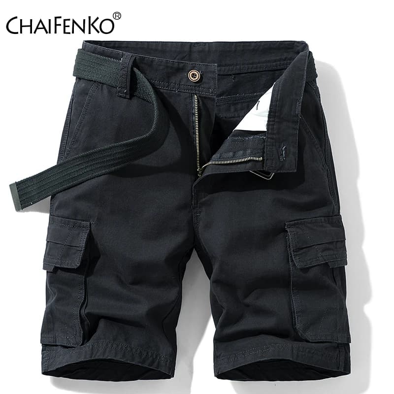 Pantalones cortos Cargo de algodón 100% de verano para hombre, pantalones cortos cómodos y transpirables de ocio para la calle, nuevos pantalones