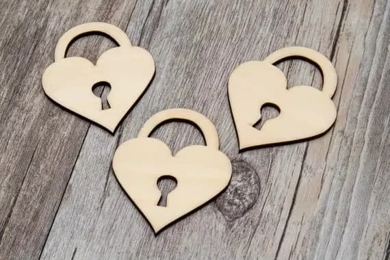 Etiqueta Colgante Decorativa de Madera con Forma de Corazones, para Manualidades, Regalos, Decoupage, Corte Láser