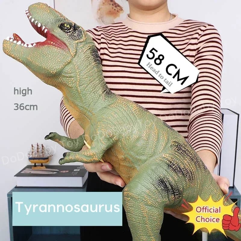 Juguetes de dinosaurios súper grandes y suaves, modelo tiranosaurio Rex, Brachiosaurus, marionetas Jurass, tiburón, dinosaurio, parque, juguete