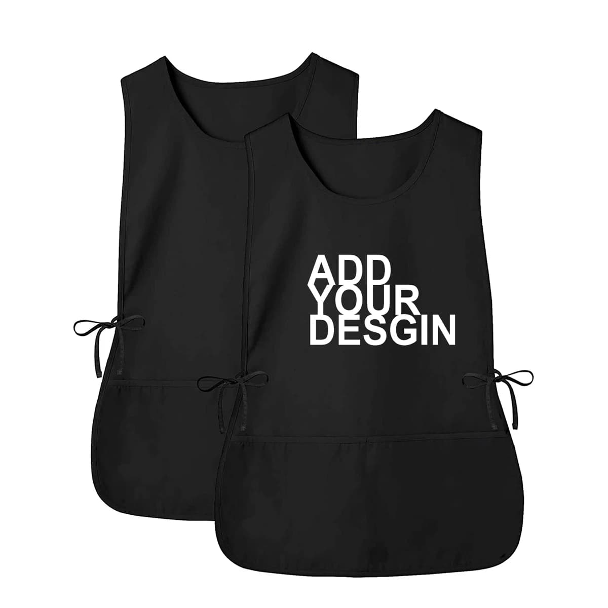 Camisa publicitaria bordada con estampado de logotipo personalizado, chaleco, ropa de trabajador, uniforme Floral para actividades de fiesta, delantal