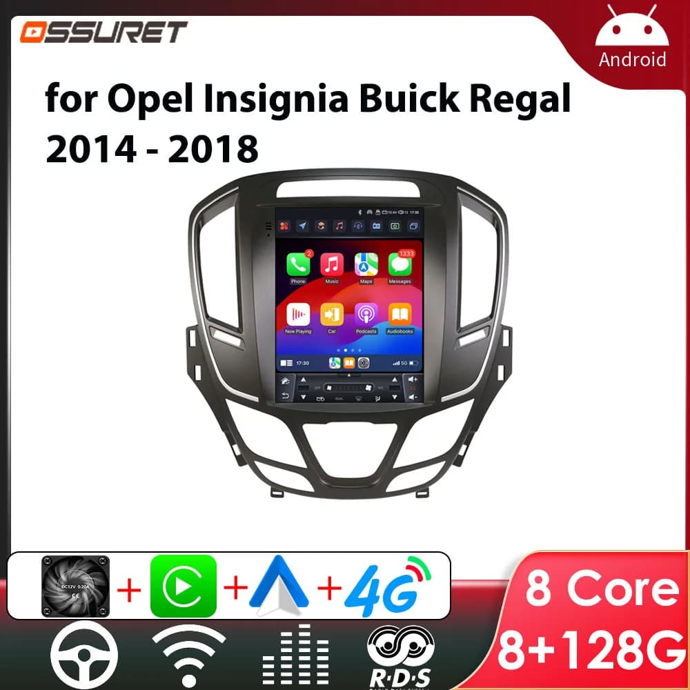 Reproductor de Radio de coche Android 14, 9,7 pulgadas para Opel Insignia Buick Regal 2014 - 2018 Carplay Auto Multimedia estéreo 7862 GPS