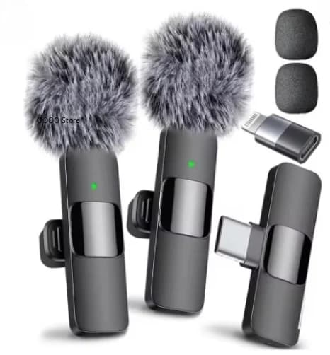 Micrófono Lavalier Inalámbrico Portátil Mini para Transmisión en Vivo, Videojuegos, Grabación de Audio y Video