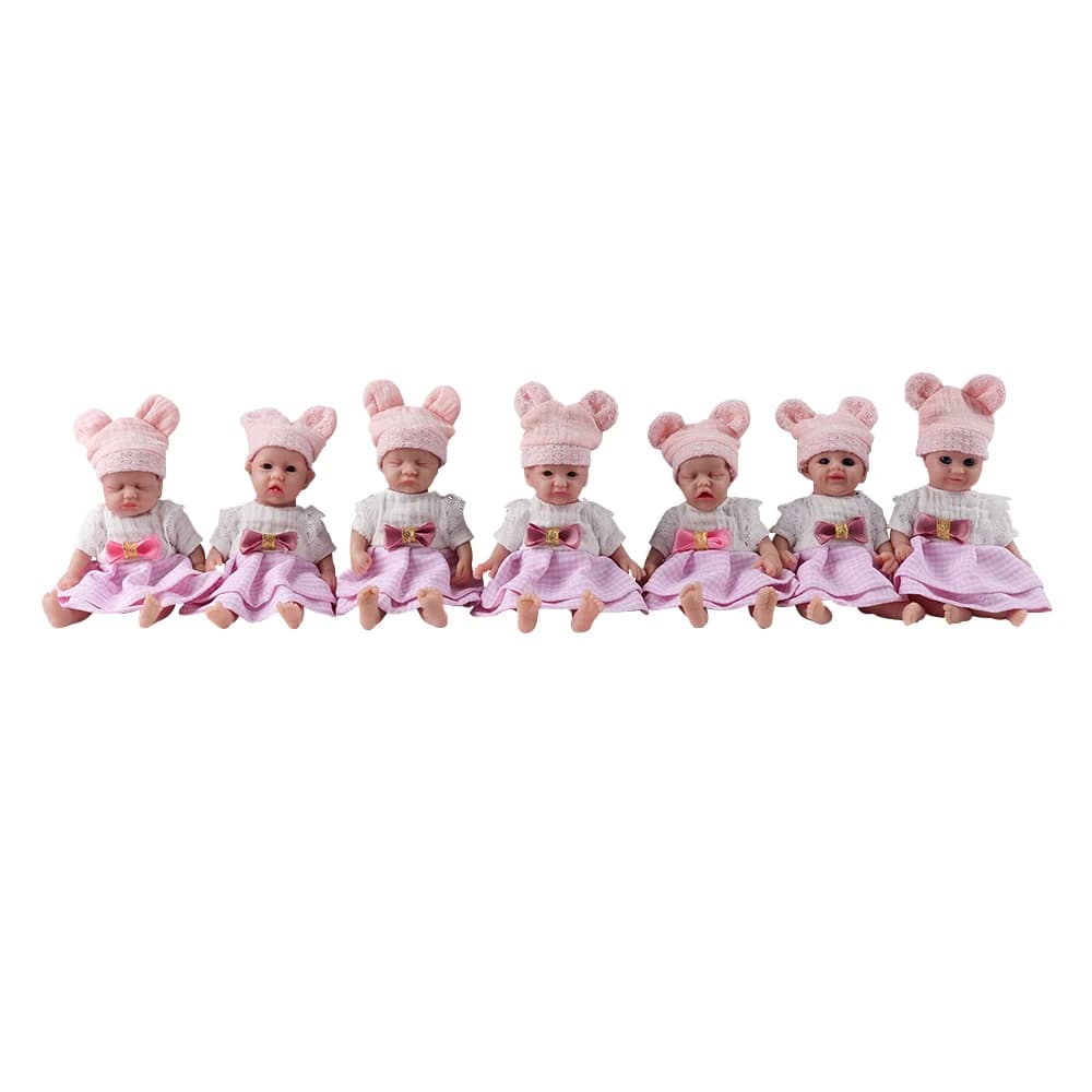 Muñeca Bebé Reborn de Silicona de Cuerpo Completo IVITA 100%, Miniatura Realista de Recién Nacido, Sin Pintar, Sin Terminar, Muñecas Suaves, Kit