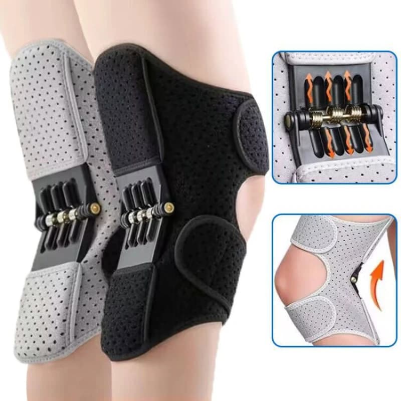 Rodilleras de Protección con Soporte Potenciado y Resorte de Rebote Potente, que Reducen el Dolor y el Frío en las Piernas