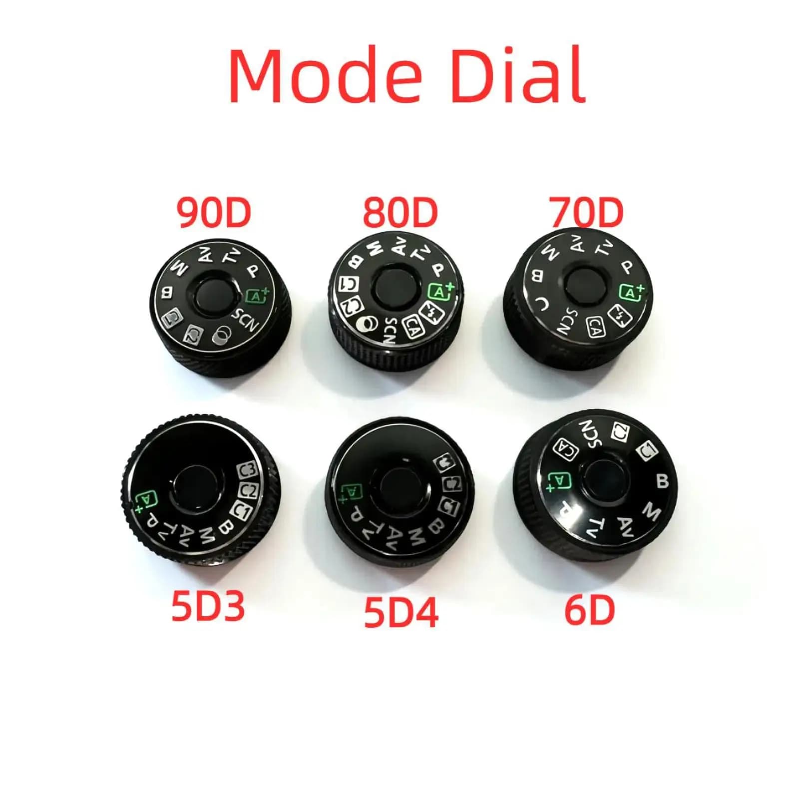 Nuevo modo de función Dial para Canon EOS 6D 70D 80D 90D 5D3 5D4 unidad de interfaz de botón de modo superior piezas de reparación para cámaras