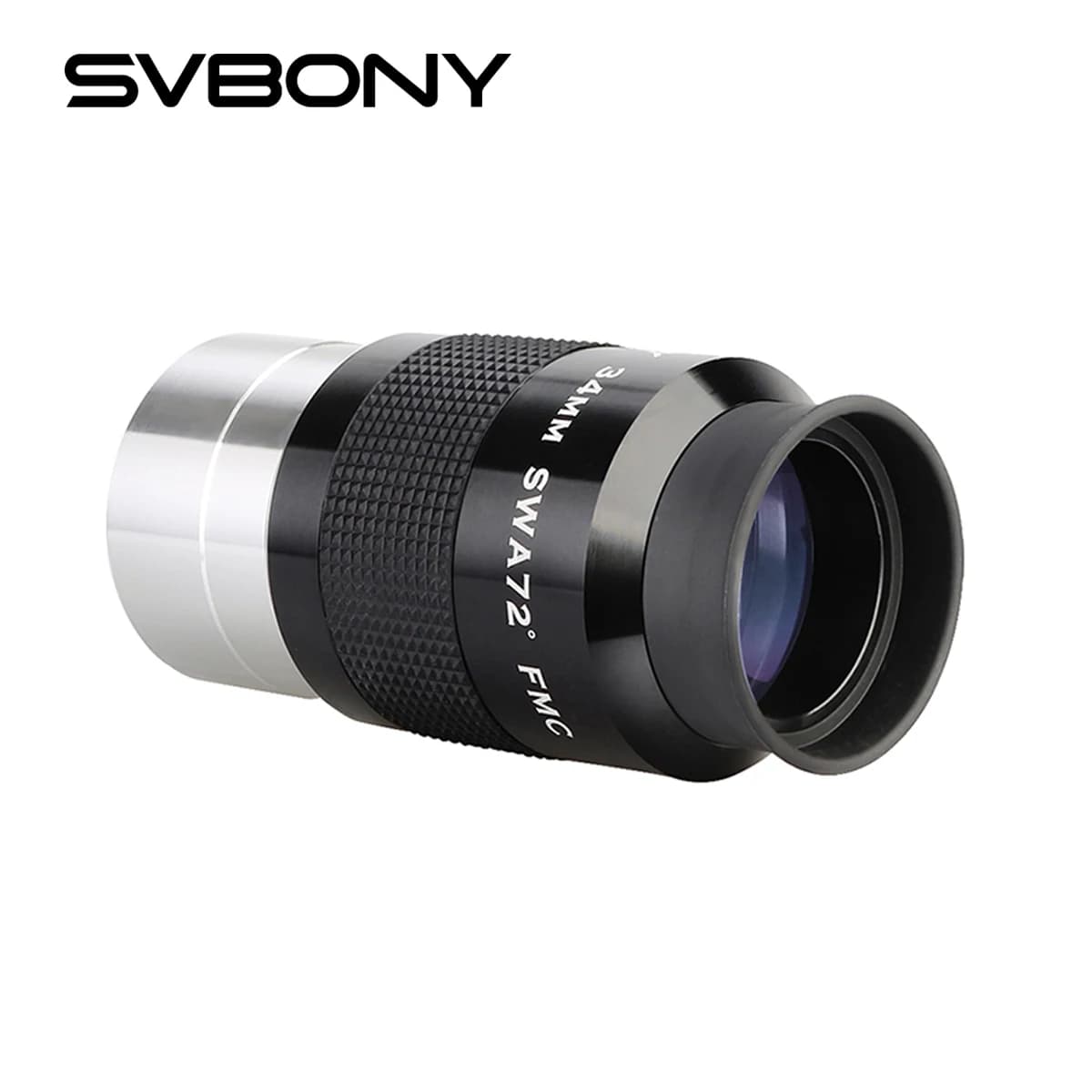SVBONY Ocular asférico HD de 34 mm y 2" de ángulo amplio (72°) con recubrimiento FMC para telescopio de astronomía profesional.