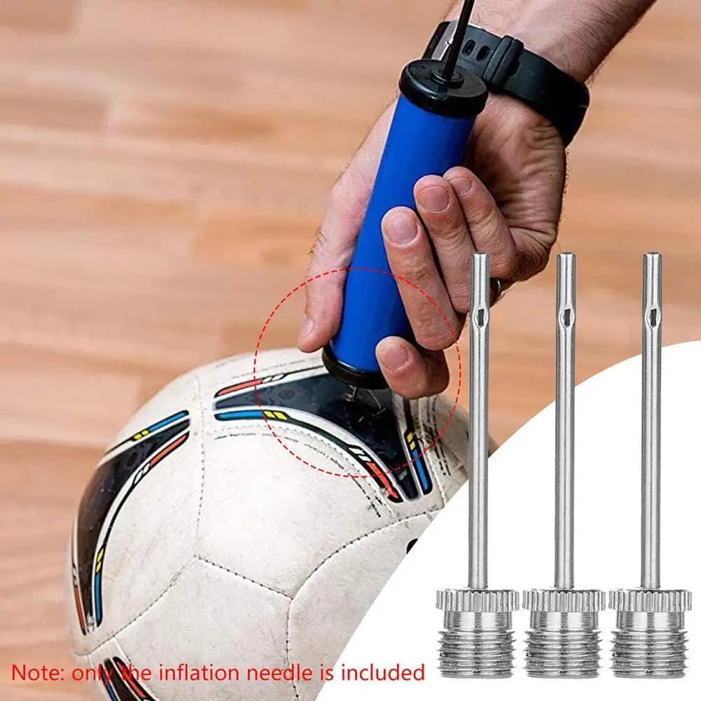 Bomba de inflado de pelota deportiva, agujas, voleibol, baloncesto, fútbol, inflado de aire, adaptador de aguja, Pin de bomba de acero