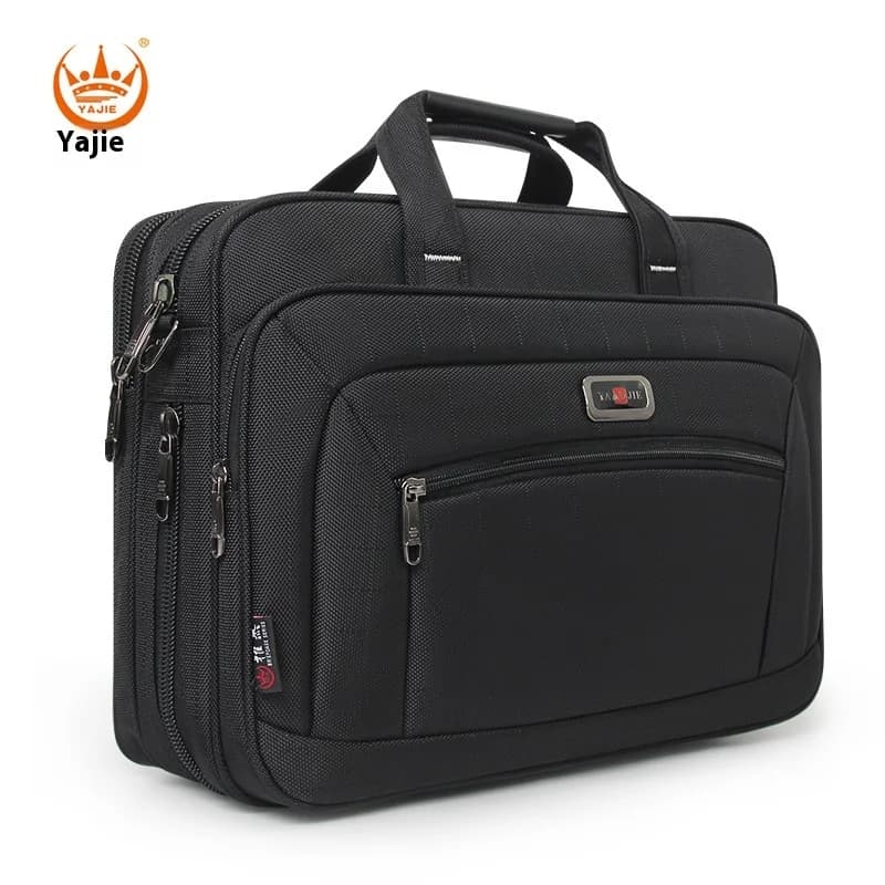 Maletín de negocios para hombre, bolso de lona impermeable de gran capacidad para ordenador portátil de 15,6 pulgadas, bolso de trabajo, bolsos de