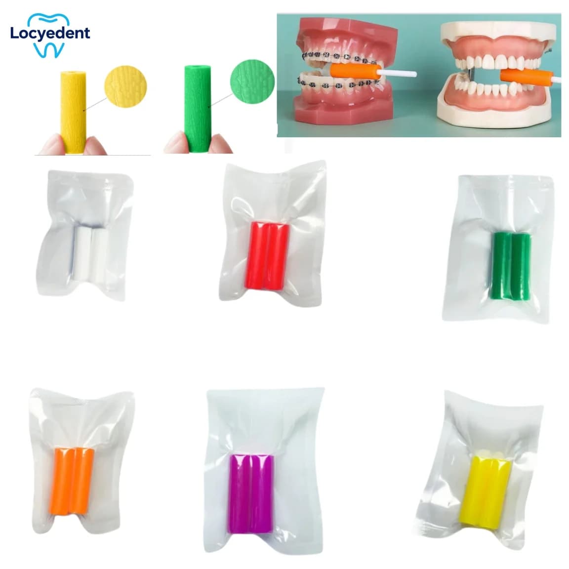 20 piezas alineador de ortodoncia Chewies Dental Chewies bandeja alineadora asientos retenedor Invisible de silicona herramientas de cuidado de