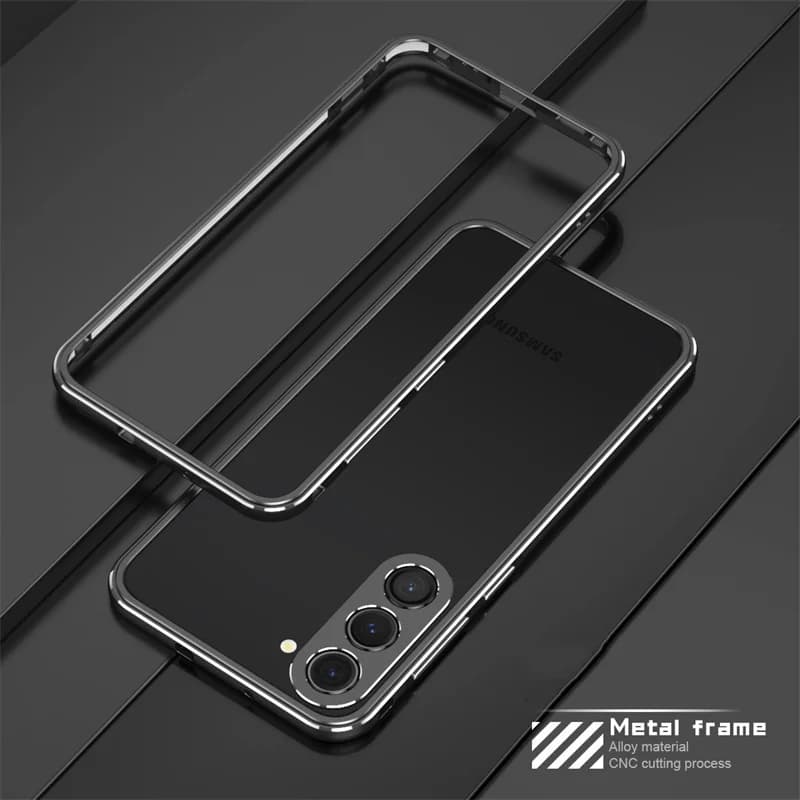 Funda Protectora Delgada de Aluminio para Teléfono con Protector de Cámara para Samsung Galaxy S25 S24 S26+/S23 Ultra S26