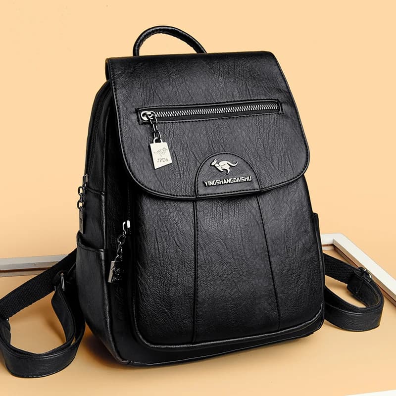 Mochilas de cuero suave para mujer de 5 colores, bolsos de hombro Vintage para mujer, mochila de viaje informal para mujer, Mochilas escolares