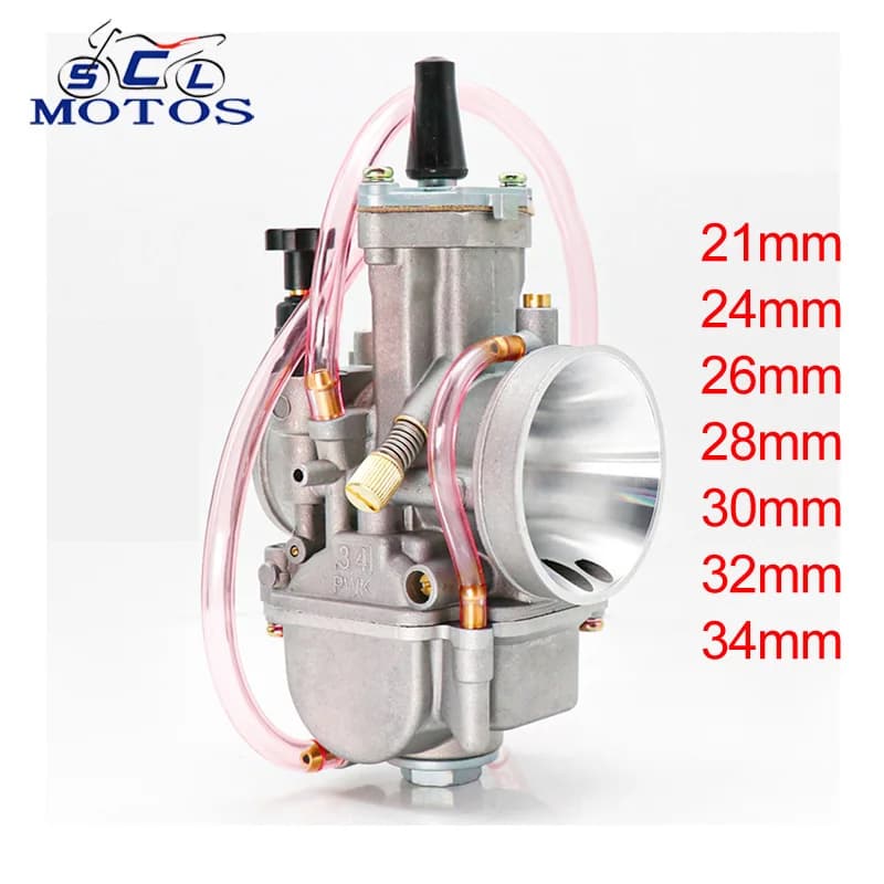 Sclmotos-carburador PWK de 21, 24, 26, 28, 30, 32, 34mm, KEIHI KOSO, con Power Jet 2T, 4T, para Yamaha, Kawasaki Cafe Racer, ciclomotor