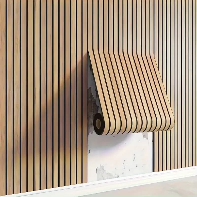 Papel tapiz grueso de rejilla marrón para pelar y pegar, diseño de cuadros falsos, resistente al agua y a la humedad, Ideal para paredes, techos,