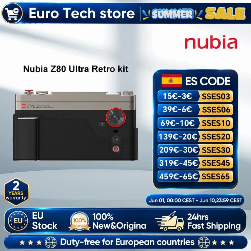 Nubia Z80 Ultra Retro kit Smartphone cámara kit para nubia Z80 Ultra 100% Original 24H envío rápido