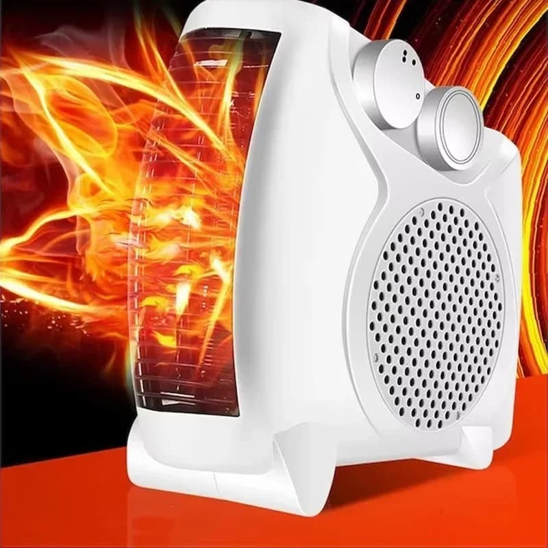 Calentador eléctrico portátil, Control automático de temperatura, miniventilador de escritorio, calefacción rápida para dormitorio, ventilador