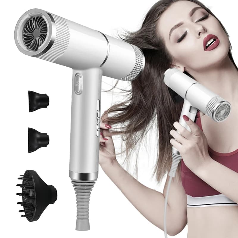 Secador de pelo profesional, secador de pelo iónico negativo infrarrojo, herramienta de estilismo de salón de viento frío y caliente, soplador de