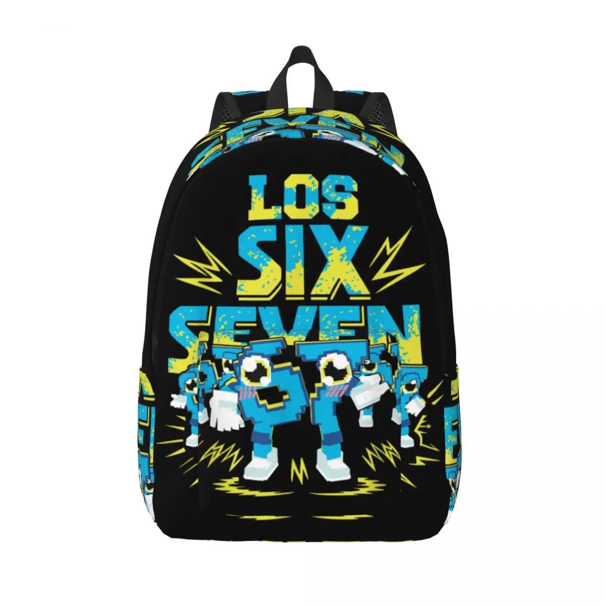 67 Six Seven 6-7 divertido Robar Brainrot Gaming Meme mochila para preescolar escuela primaria estudiante mochila niño niña niños mochila