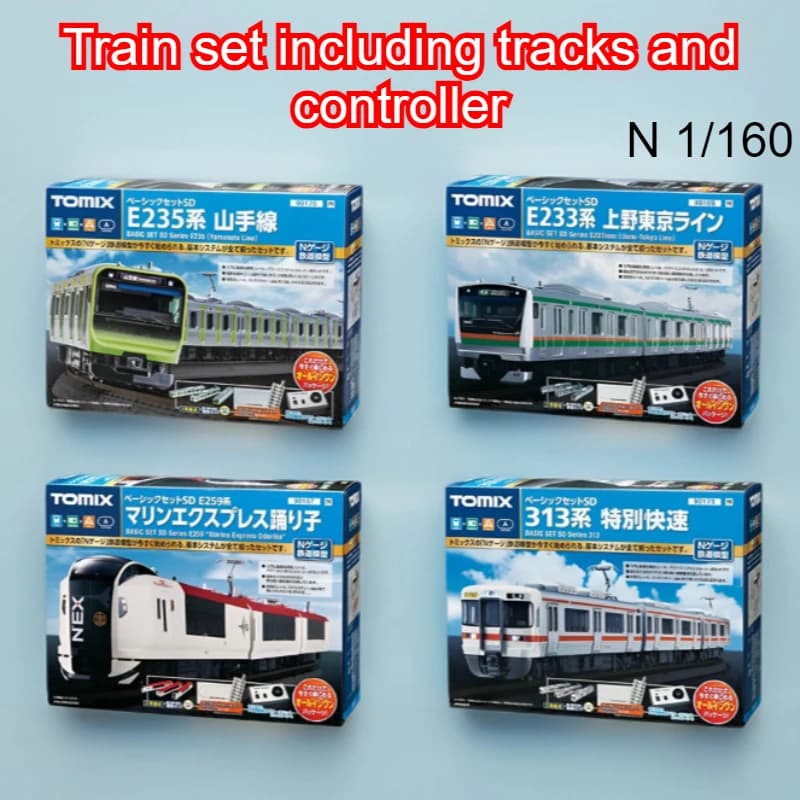 TOMIX Juego de iniciación de tren modelo escala N 1/160 Múltiples opciones disponibles Incluye pistas y controlador Un gran regalo para niños