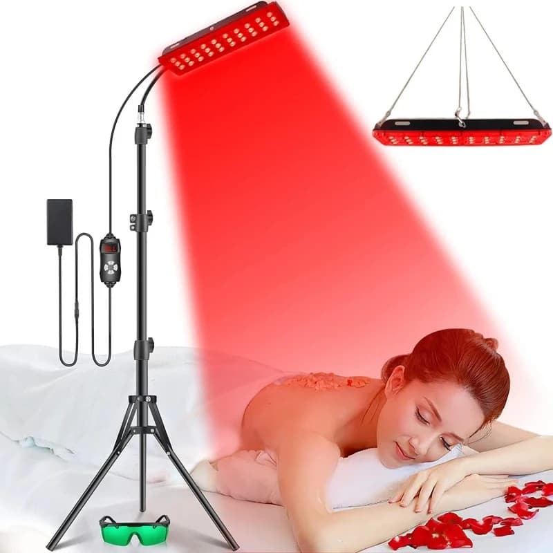 Lámpara LED de luz roja para el cuidado de la salud, para todo el cuerpo, cara, cerca de luz infrarroja, sauna para aliviar los músculos