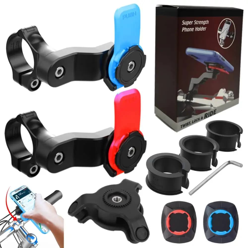 Soporte de teléfono para motocicleta y bicicleta, amortiguador de vibración, soporte de navegación para manillar de bicicleta para teléfono de
