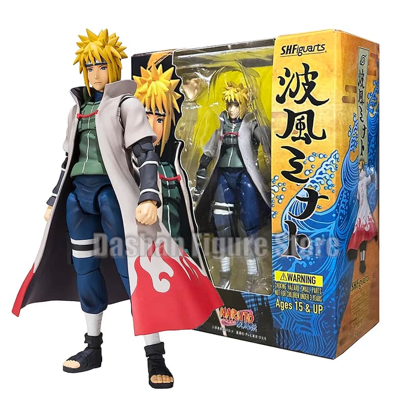 Shf Naruto Shippuden figuras Yondaime Hokage Namikaze Minato figura de acción colección de PVC Hatake Kakashi modelo móvil juguetes regalo