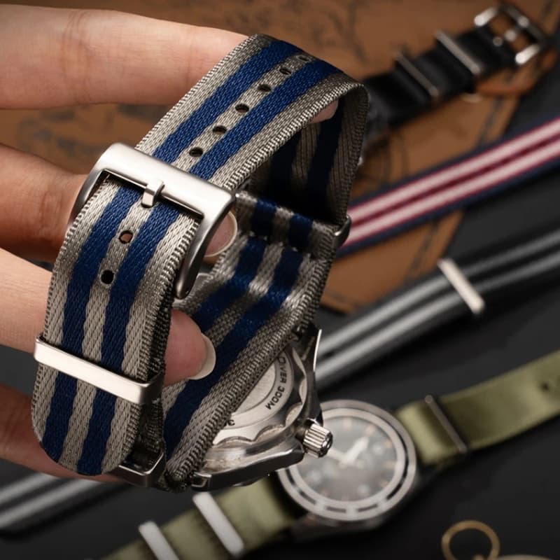 Correa de reloj NATO de nailon de 20 mm y 22 mm, estilo militar universal para hombre, deportiva, compatible con Omega, Rolex, Tudor, Hamilton, Seiko.
